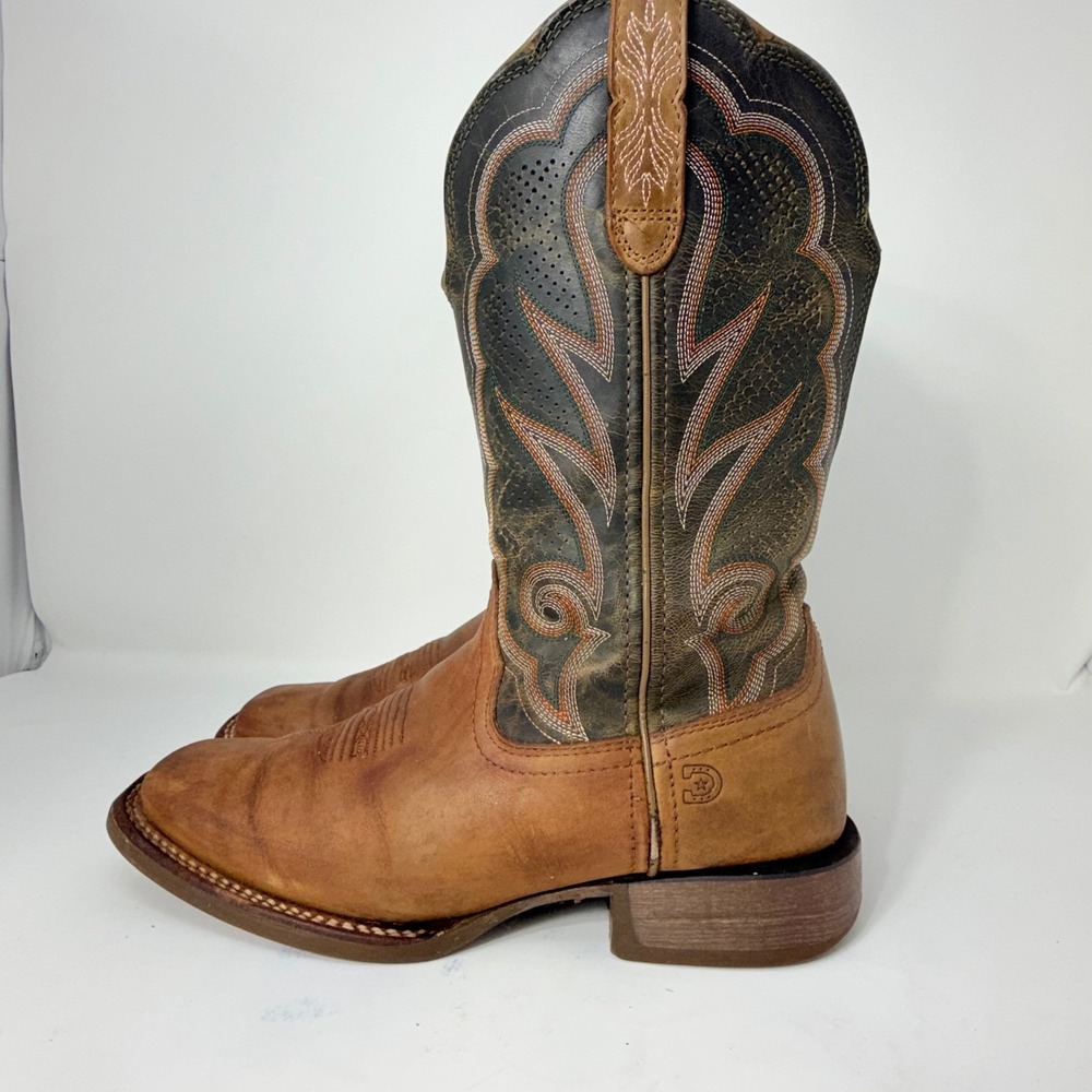 Durango Rebel Pro Womens 8.5M Western Boots Brown Olive Green Leather DRD0378 - Picture 3 of 16